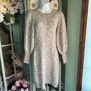 Women’s MELONIE Cozy Sweater Dress Confetti Size S